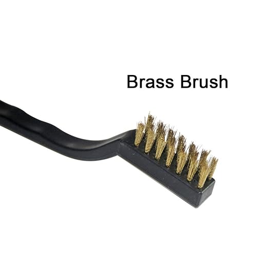 9PCS Mini Brass Brushes Set, Curved Handle Scratch Wire Toothbrush, Cleaning - Image 2