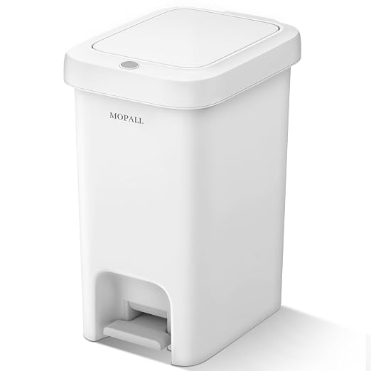 MOPALL Trash Can with Lid, Kitchen Step Trash Can, Garbage Can with Press Top by MOPALL