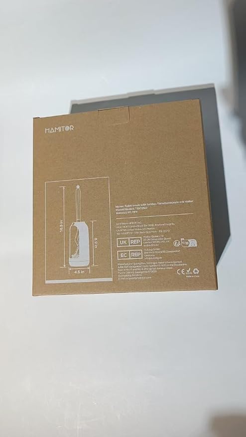 HAMITOR Toilet Bowl Brush Holder Set: Bathroom Deep Cleaning Toilet Cleaner - Image 8