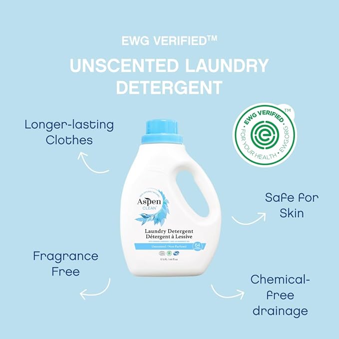AspenClean Natural Laundry Detergent Unscented - Image 3
