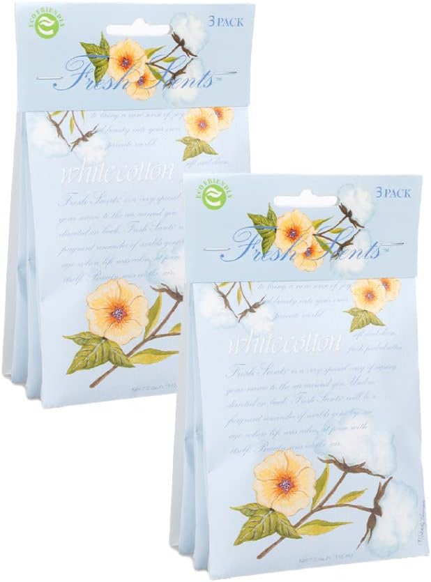 WILLOWBROOK | Fresh Scents Scented Sachet Packet | White Cotton | Air Freshener - Image 8