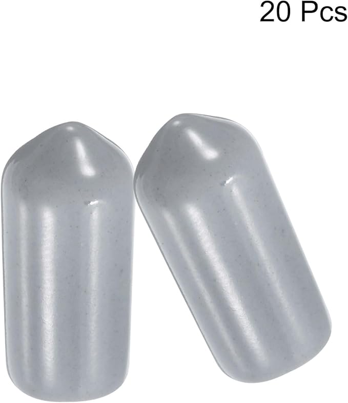 uxcell 20pcs Rubber End Caps 7mm ID Vinyl PVC Round Tube Bolt Cap Cover Screw - Image 2