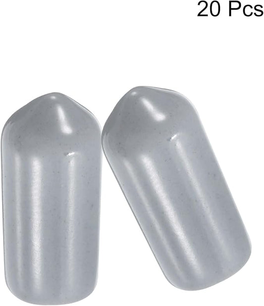 uxcell 20pcs Rubber End Caps 7mm ID Vinyl PVC Round Tube Bolt Cap Cover Screw - Image 2