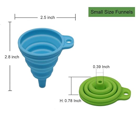 KongNai Kitchen Funnel Set 4 Pack, Small and Large, Kitchen Gadgets Accessories - Image 3
