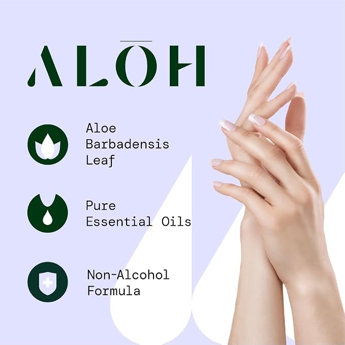 ALŌH Sanitizing Hand Gel 2-pack | Sweet Orange Bergamot + Aloe | 70% Alcohol - Image 3
