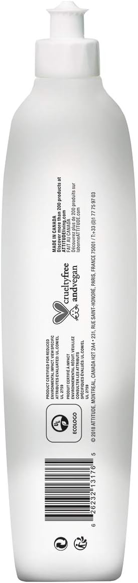 ATTITUDE Dish Soap, EWG Verified, Plant-Based & Vegan Dishwashing Liquid - Image 4