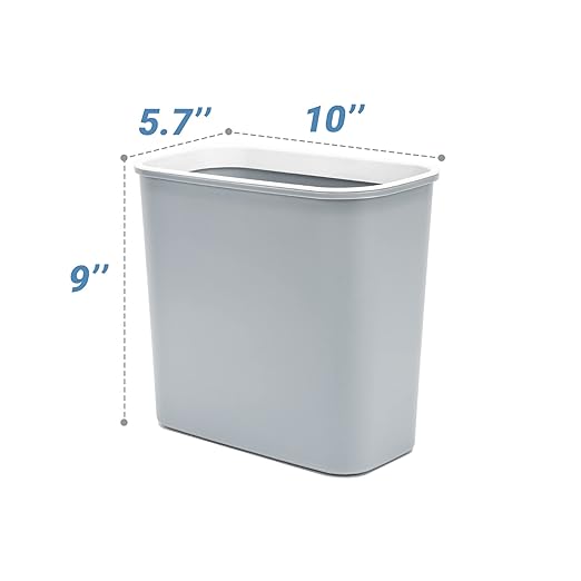 Skyflame Magnetic Hanging Trash Can, 2.1 Gallon Plastic Garbage Container - Image 2
