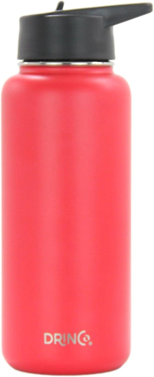 DRINCO Stainless Steel Water Bottle Spout Lid Vacuum Insulated Double Wall - Image 2