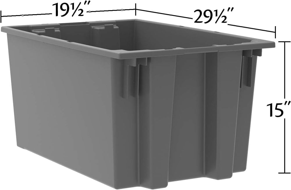 Akro-Mils 35300 Nest and Stack Plastic Storage Container and Distribution Tot...