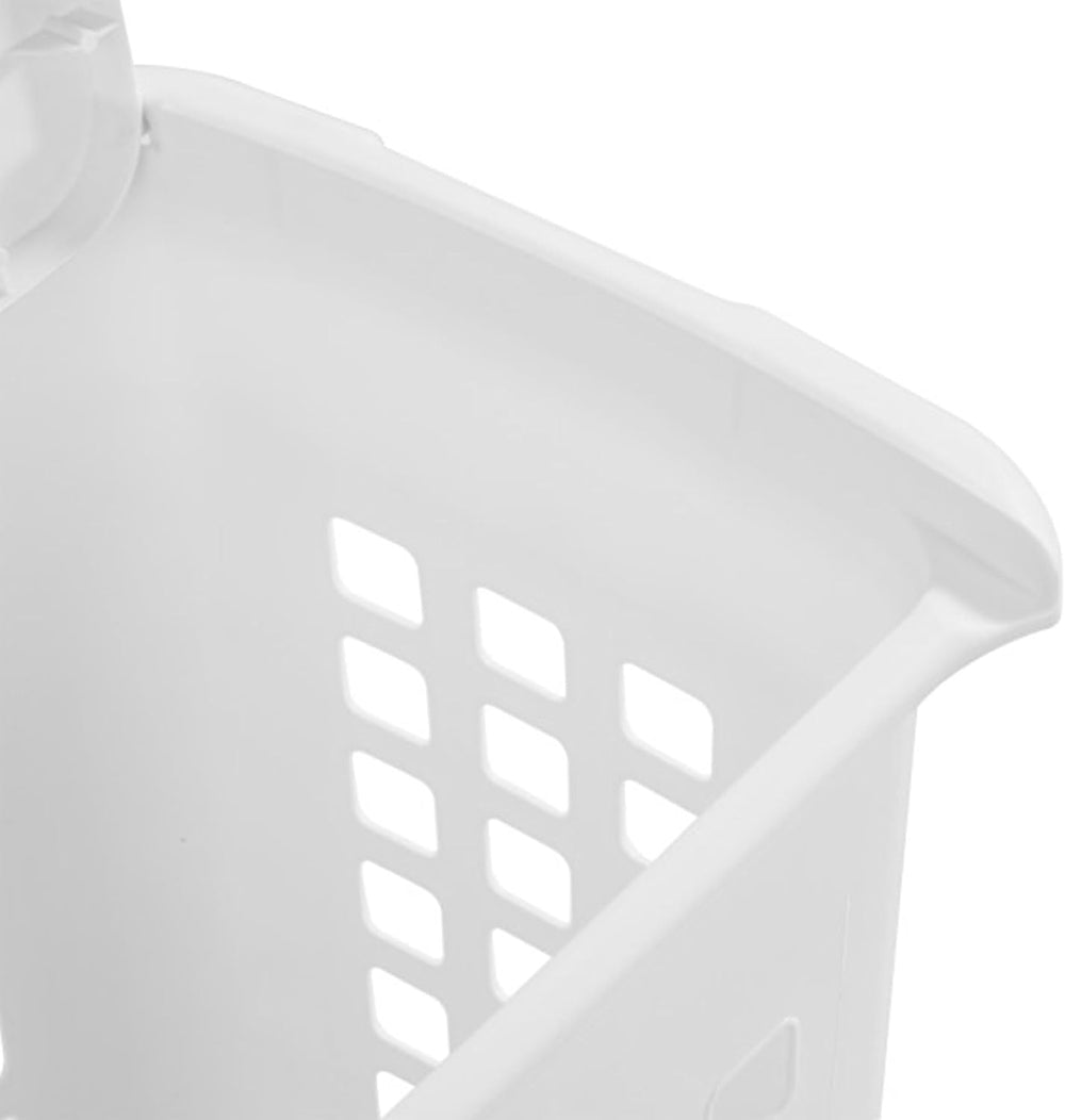 Sterilite Rectangular LiftTop Laundry Hamper with Lid, Handles to Easily Carr...