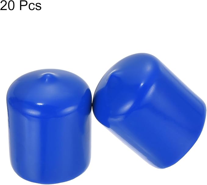uxcell 20pcs Rubber End Caps 28mm ID Vinyl Round Tube Bolt Cap Cover Screw - Image 2