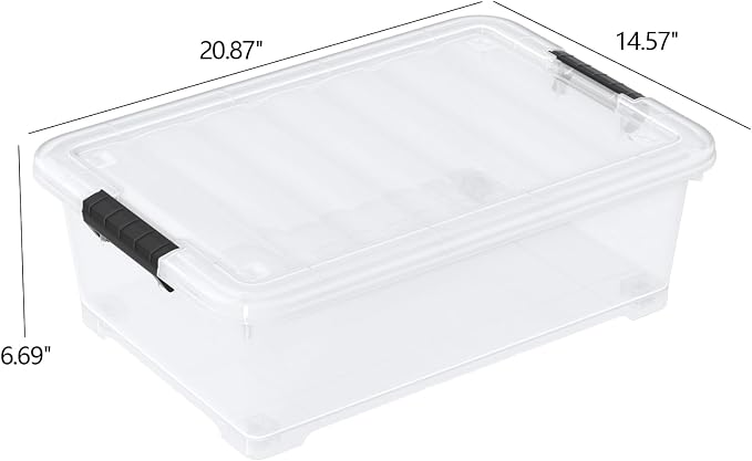 20L Under Bed Storage Containers, Closet Organizers and Storage Bins, Under Bed - Image 2