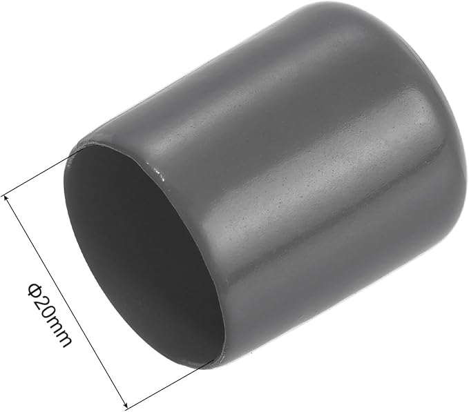uxcell 20pcs Rubber End Caps 20mm ID Vinyl PVC Round Tube Bolt Cap Cover Screw - Image 3