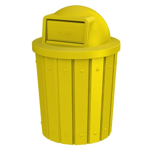 42 Gallon Slatted Circle 100% Recycled Plastic Commercial Outdoor and Indoor by SturdyEssentials