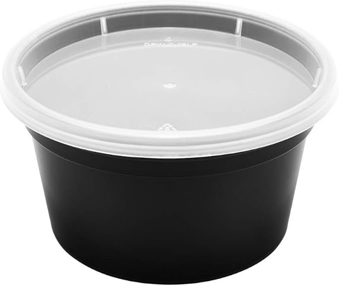 Karat [12oz - 240 ct Black PP Injection Molded Round Deli Containers - Image 5