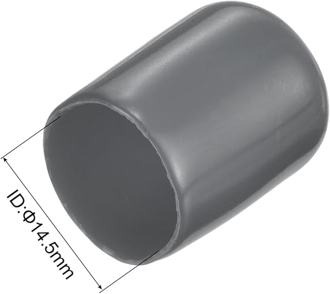 uxcell 20pcs Rubber End Caps 14.5mm ID Vinyl Round Tube Bolt Cap Cover Thread - Image 3