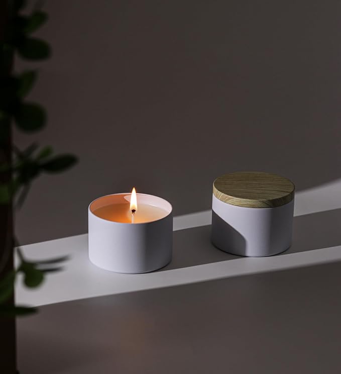 Aroparc Candle Tins 8oz with Lids, 24 Pack Seamless Candle Containers - Image 3