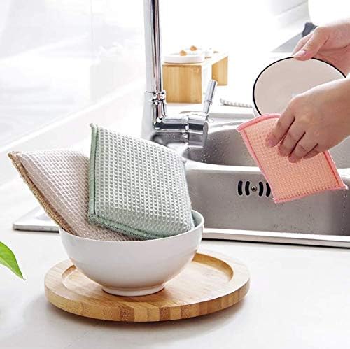 JEBBLAS 8Pack Bamboo Natural Kitchen Sponges Dish Sponge Cleaning Sponge Heavy - Image 9