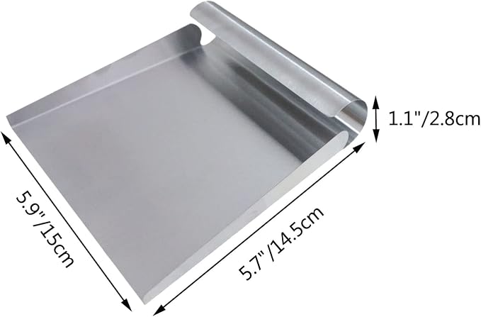 Stainless Steel Food Scooper, Food Mover, Food shovel Spatula, Cutting-board - Image 3