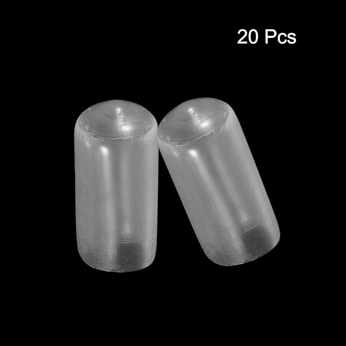 uxcell 20pcs Rubber End Caps 9.5mm ID Vinyl PVC Round Tube Bolt Cap Cover Screw - Image 2