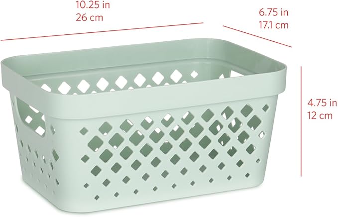 Glad Plastic Baskets for Organizing, Linen Closet, and Bathroom | Nesting Shelf - Image 5