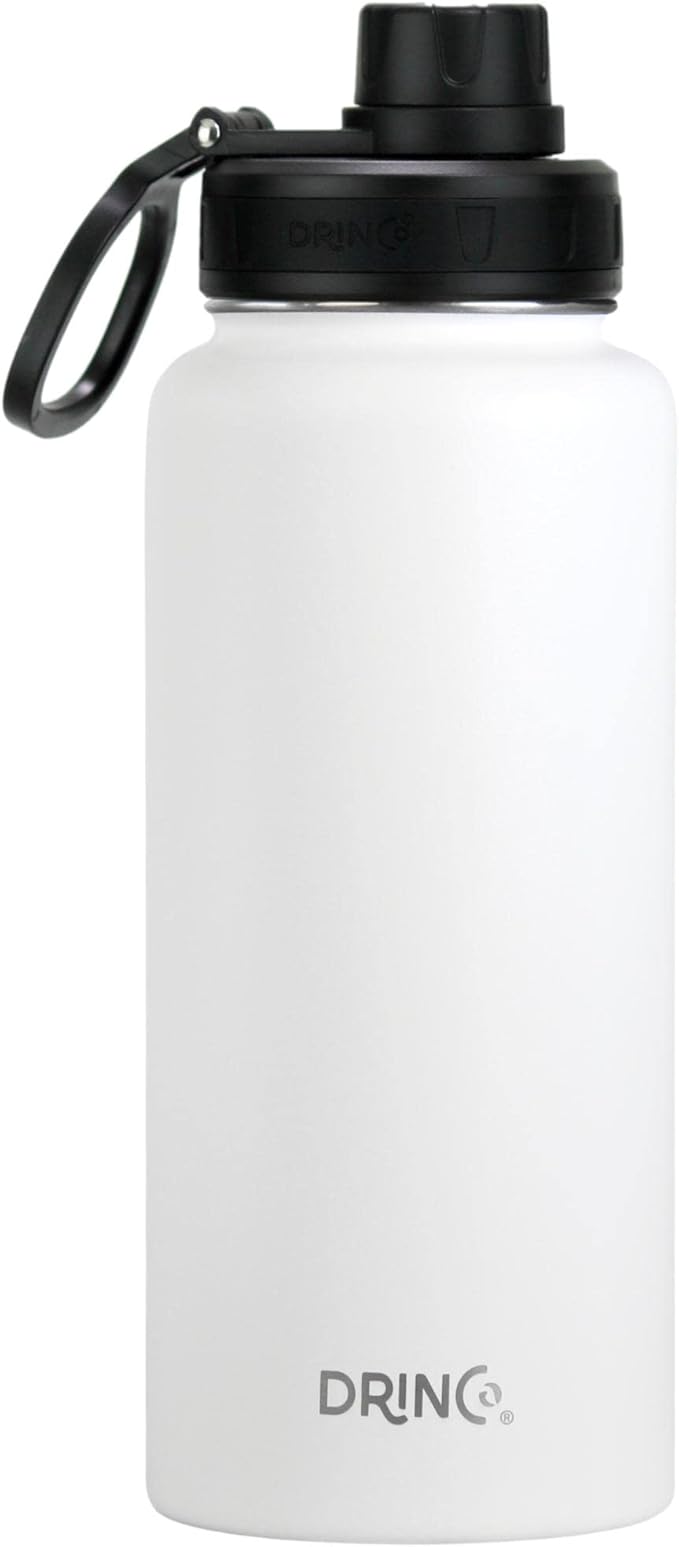 DRINCO Stainless Steel Water Bottle Spout Lid Vacuum Insulated Double Wall by Drinco