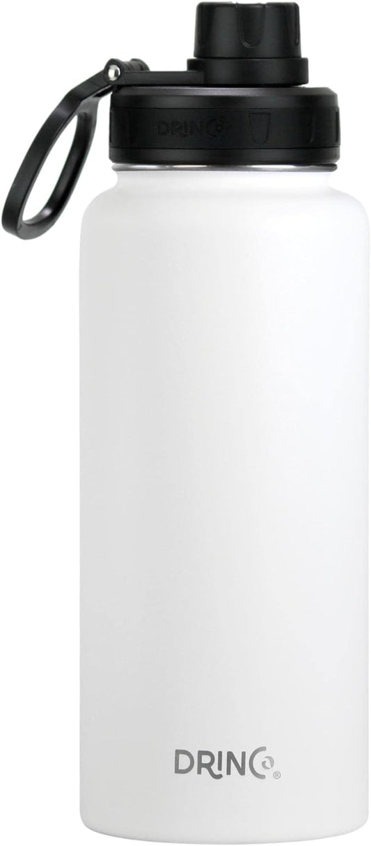 DRINCO Stainless Steel Water Bottle Spout Lid Vacuum Insulated Double Wall by Drinco