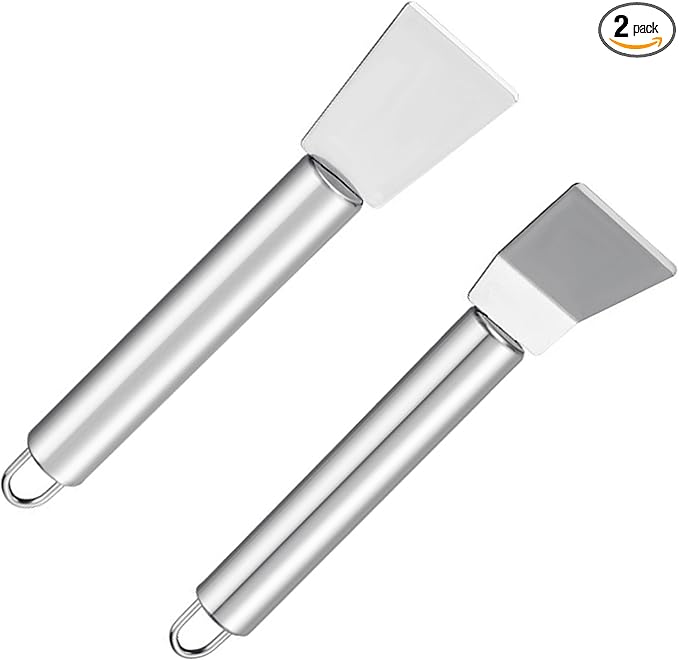 2 PCS Stainless Steel Scrapers – Multifunctional Scraper Cleaning Tool by Unknown