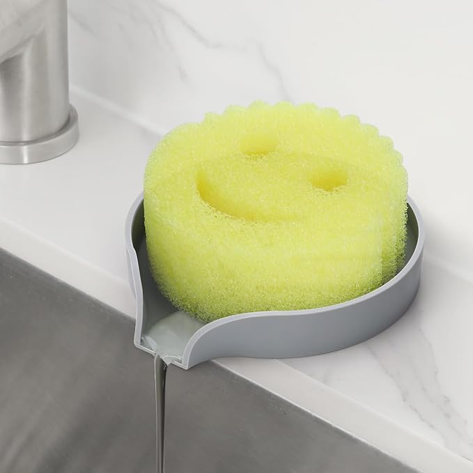 LANMU Silicone Smiley Face Sponge Holder by LANMU
