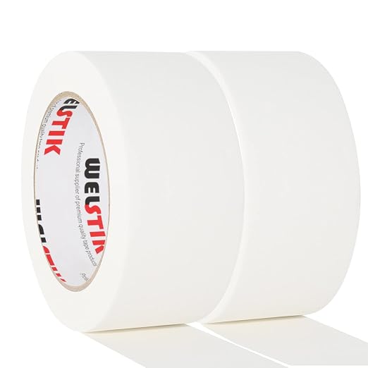 WELSTIK 2 Pack Gaffers Tape White, TV Shoots, Theater Stage Setup, Interior by WELSTIK