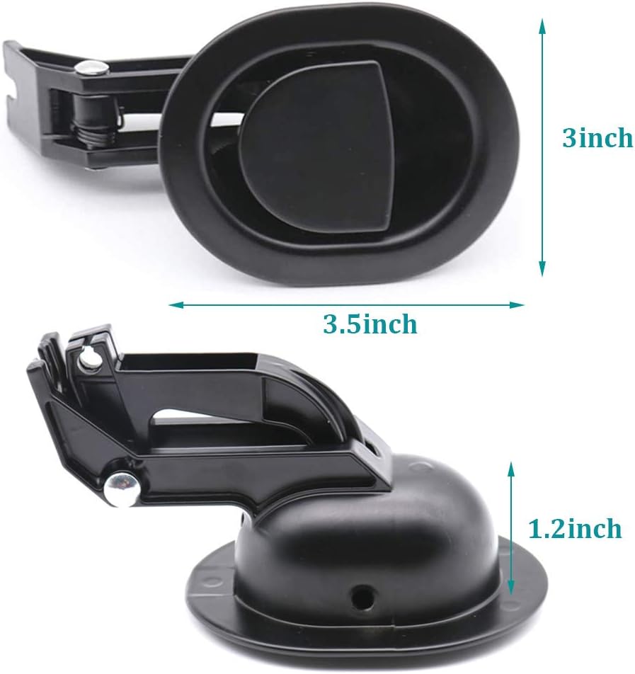ttmagic Universal Heavy-Duty Metal Sofa Chair Recliner Release Pull Handle Replacement Parts, Fits Ashley, Lazy Boy and Most Recliner Brands, 3.5"L x 3"W x 1.2"H Handle Size