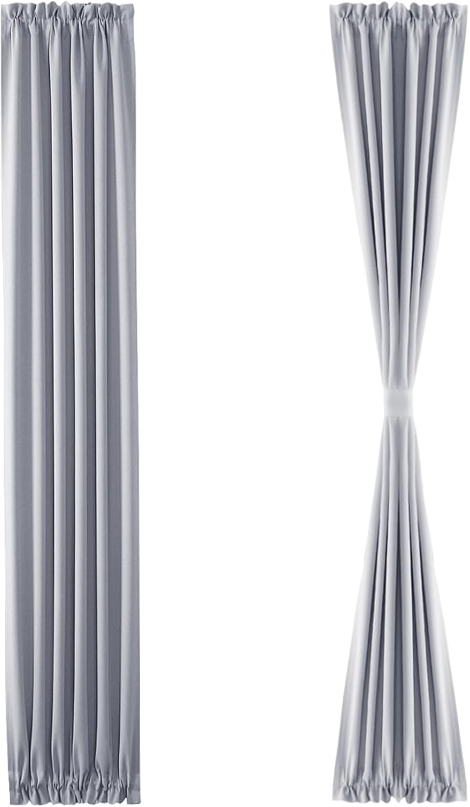 DWCN French Door Curtains – Rod Pocket Thermal Blackout Curtain - Image 7