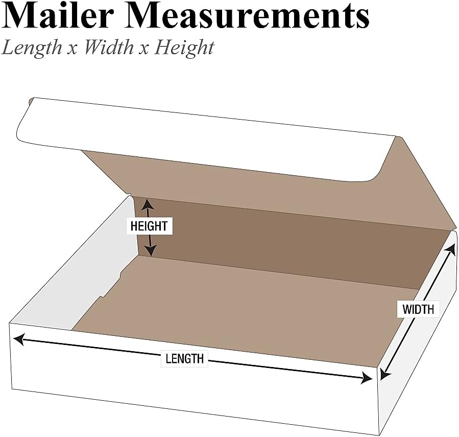 BOX USA Mailer Boxes Small 9"L x 6 1/2"W x 2 3/4"H 50-Pack - C...