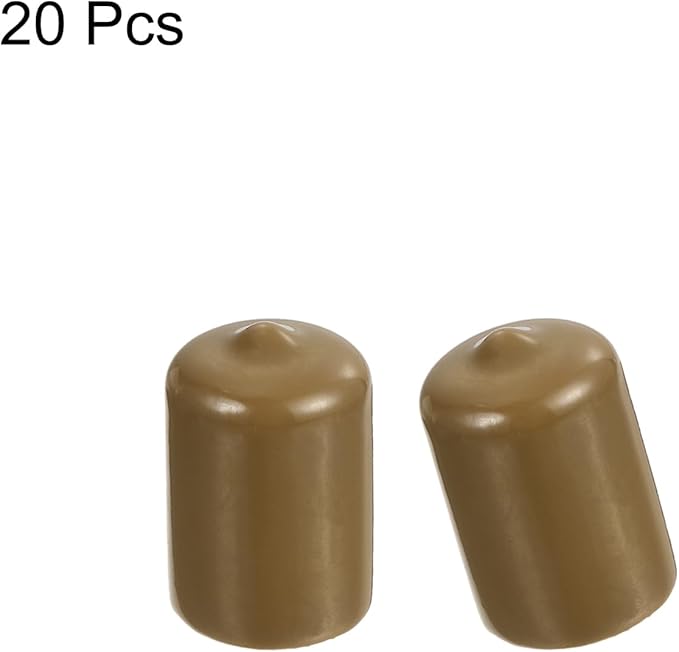 uxcell 20pcs Rubber End Caps 18mm ID Vinyl PVC Round Tube Bolt Cap Cover Screw - Image 2