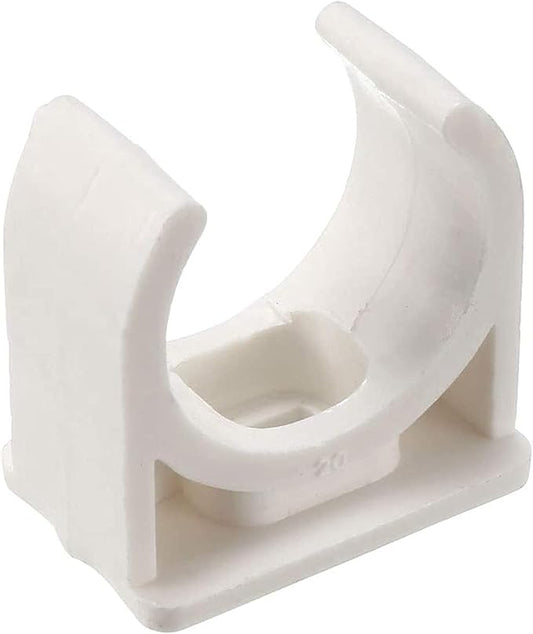 100 Pcs U-Shaped PVC Water 20mm Pipe Clamps Clips, U-Shaped Buckles Fit by Unknown