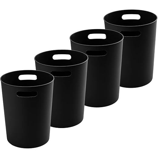 4 Pack Small Trash Can for Bathroom by Amorettise