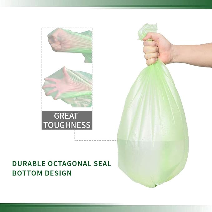 Small Trash Bags, Biodegradable 2.6 Gallon Extra Thick Garbage Bags, Recycling - Image 3