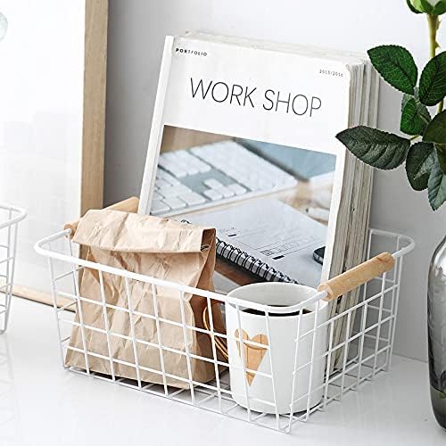 Kitchen Wire Baskets Farmhouse Decor Metal Food Storage Organizer, Household - Image 6