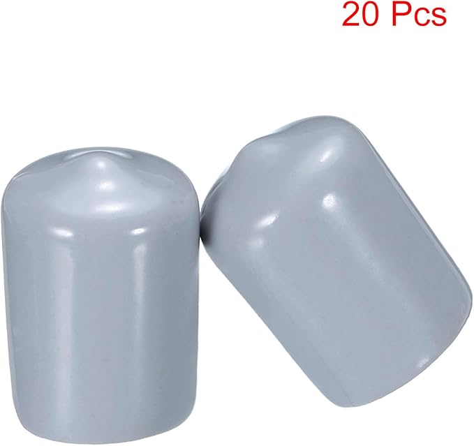 uxcell 20pcs Rubber End Caps 15mm ID Vinyl PVC Round Tube Bolt Cap Cover Screw - Image 2
