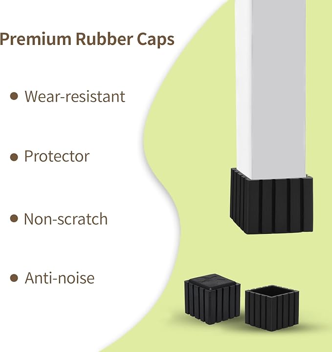 Flyshop Anti-Skid Non-Marking Synthetic Rubber Patio Chair Table Leg Caps - Image 6
