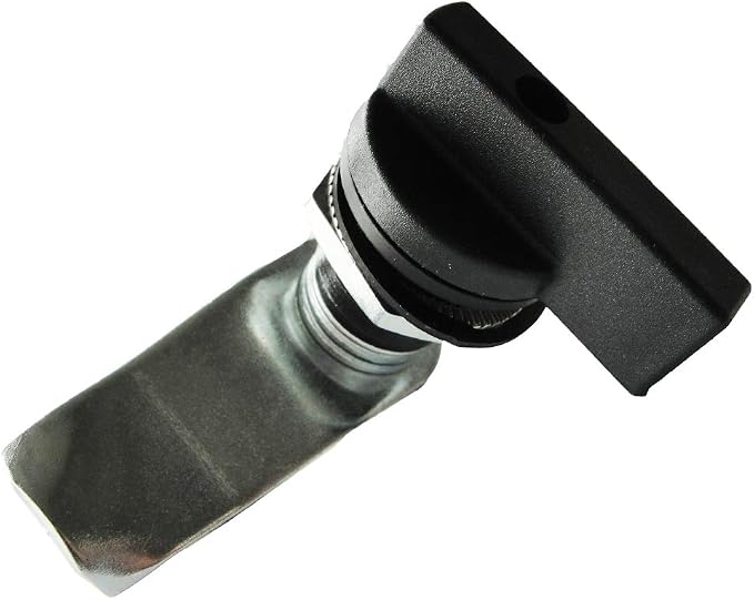 WJSKDQ 2PCS Thumb Operated Offset Thumb Cam Lock Black Cam Lock - Image 3