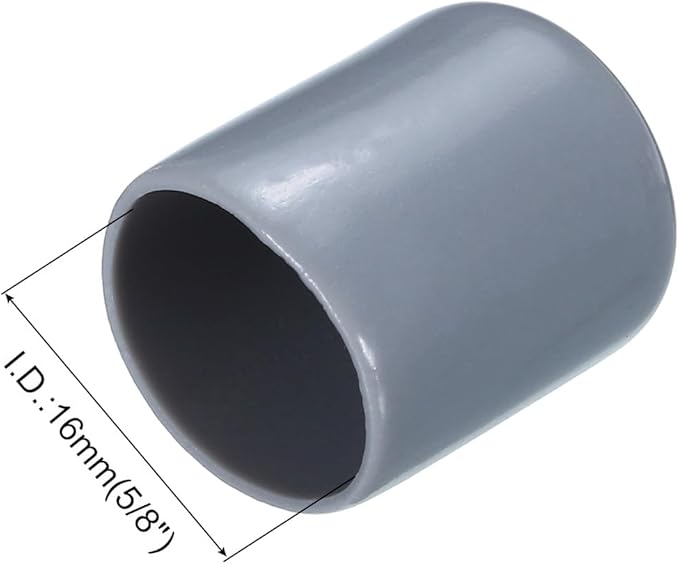 uxcell 20pcs Rubber End Caps 16mm ID Vinyl PVC Round Tube Bolt Cap Cover Screw - Image 3