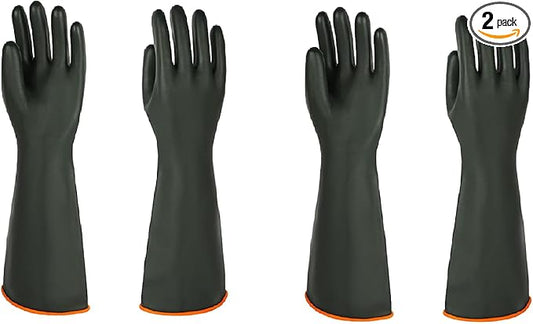 North Tower Heavy-Duty Latex Chemical Resistant Gloves by GOLVESHELPYOUIMPROVELIFE