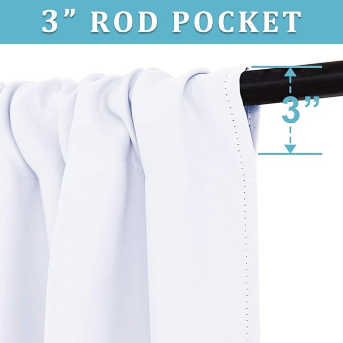 RYB HOME Blackout Curtains for Kitchen, Over Sink Privacy Curtains Window Decor - Image 3