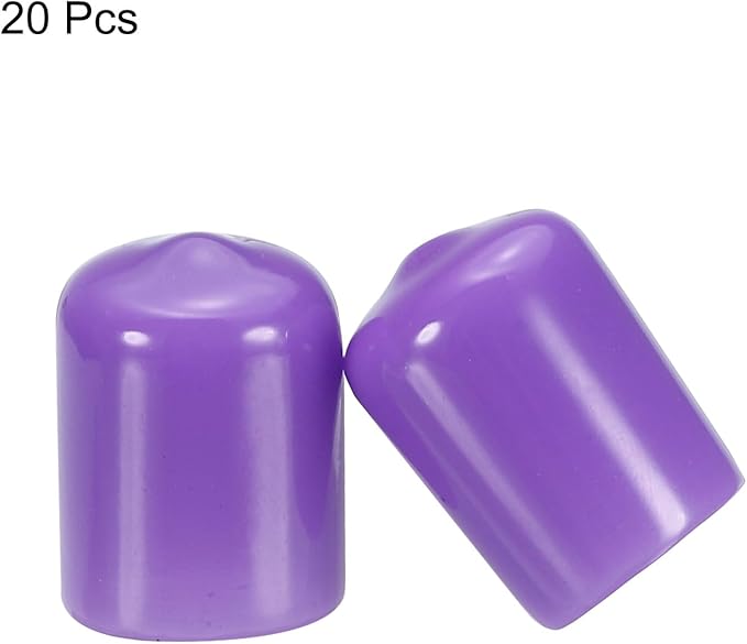 uxcell 20pcs Rubber End Caps 16mm ID Vinyl PVC Round Tube Bolt Cap Cover Screw - Image 2