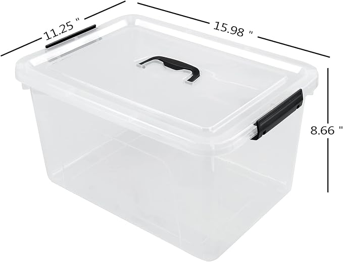 17.5 L Clear Plastic Storage Box - Image 2