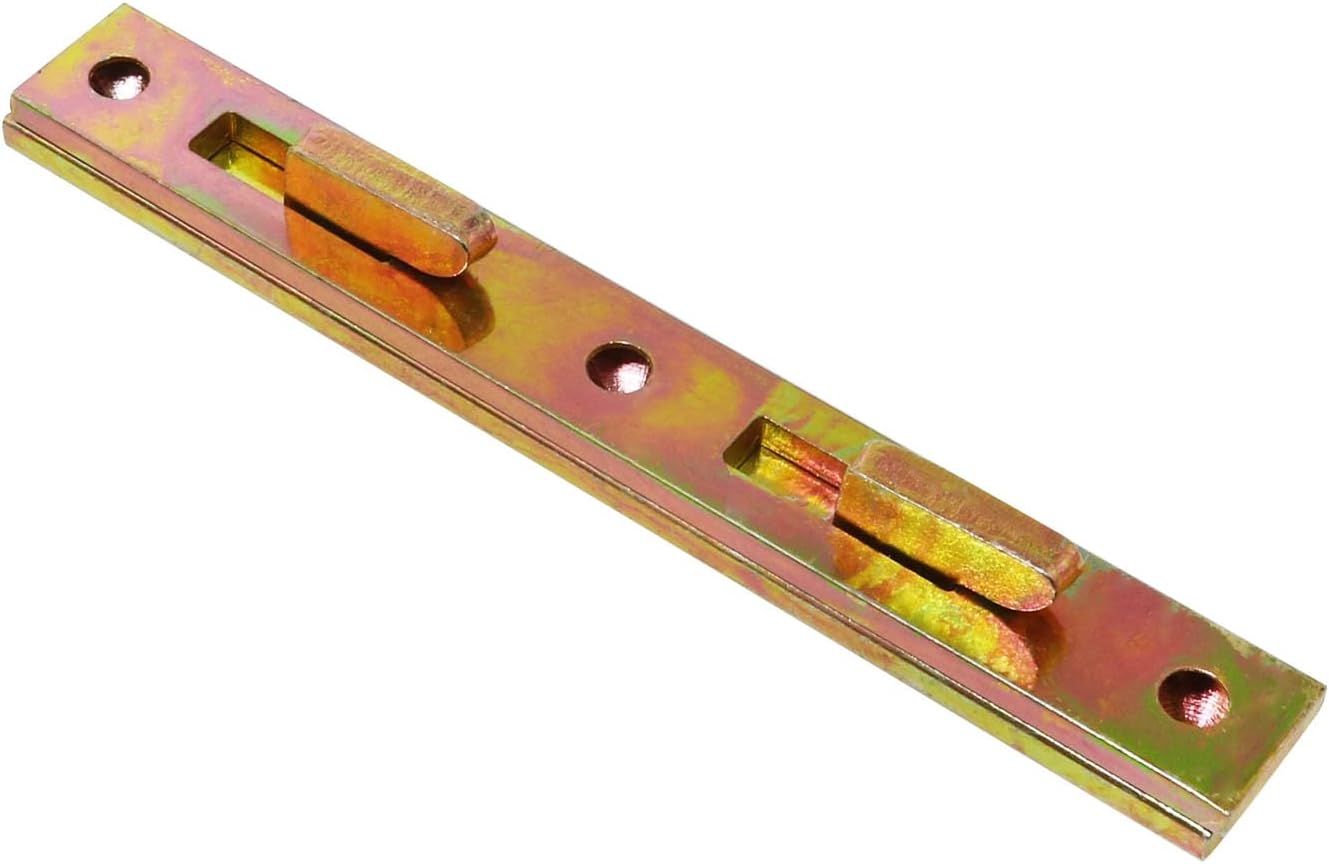 4Sets Bed Rail Mounting Brackets Hidden Tongue and Groove Connectors for Bed Frames Reinforcement Hardware for Wooden Furniture 3087 127mm Heavy Duty Galvanized and Color Coated Steel