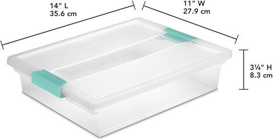 Sterilite Clip Box, Stackable Small Storage Bin - Image 2