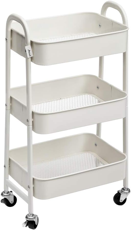 AGTEK Makeup Cart, Movable Rolling Organizer Cart - Image 8