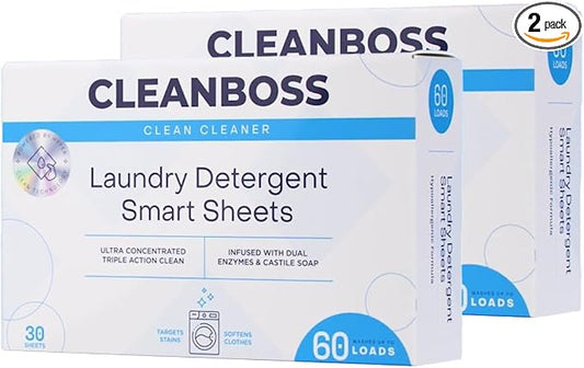 CleanBoss Laundry Detergent Smart Sheets by CleanBoss